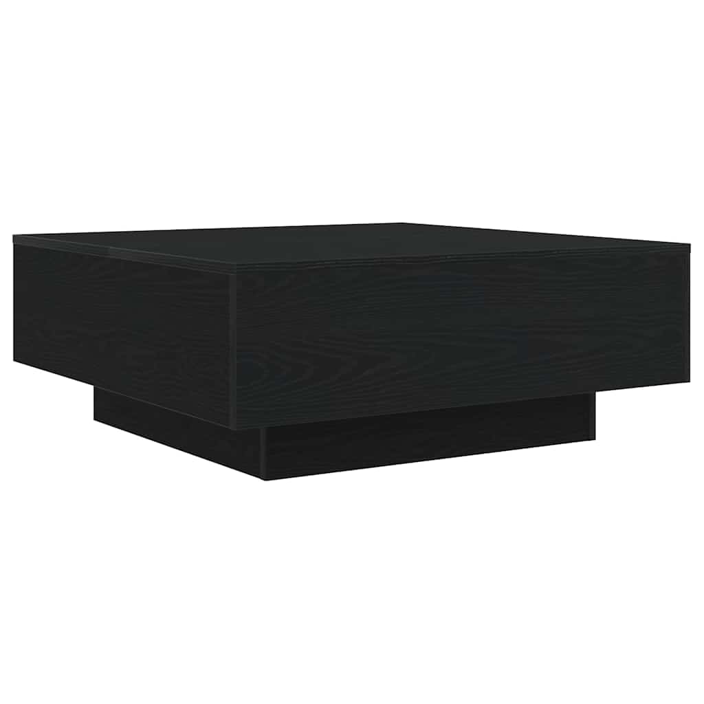 Table basse Chêne noir 80 x 80 x 31 cm Bois d'ingénierie - XIOS