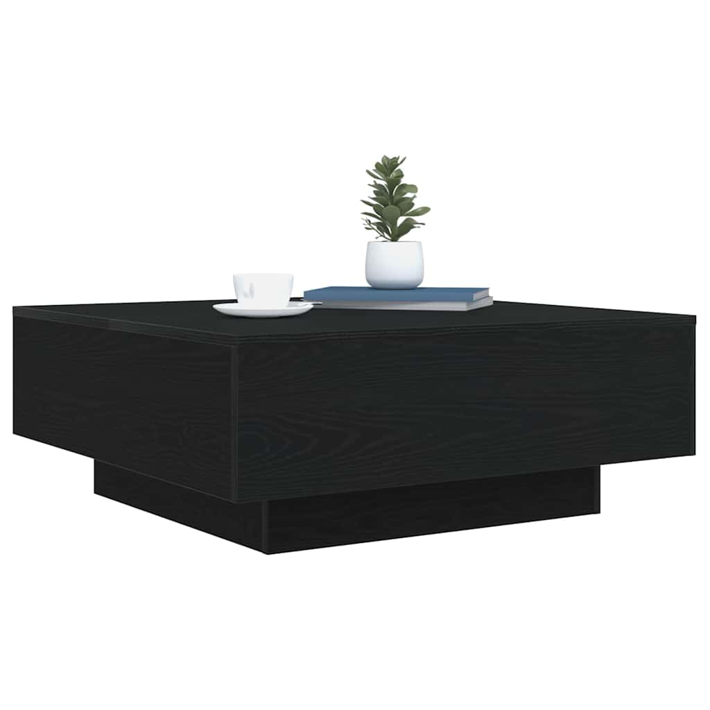 Table basse Chêne noir 80 x 80 x 31 cm Bois d'ingénierie - XIOS