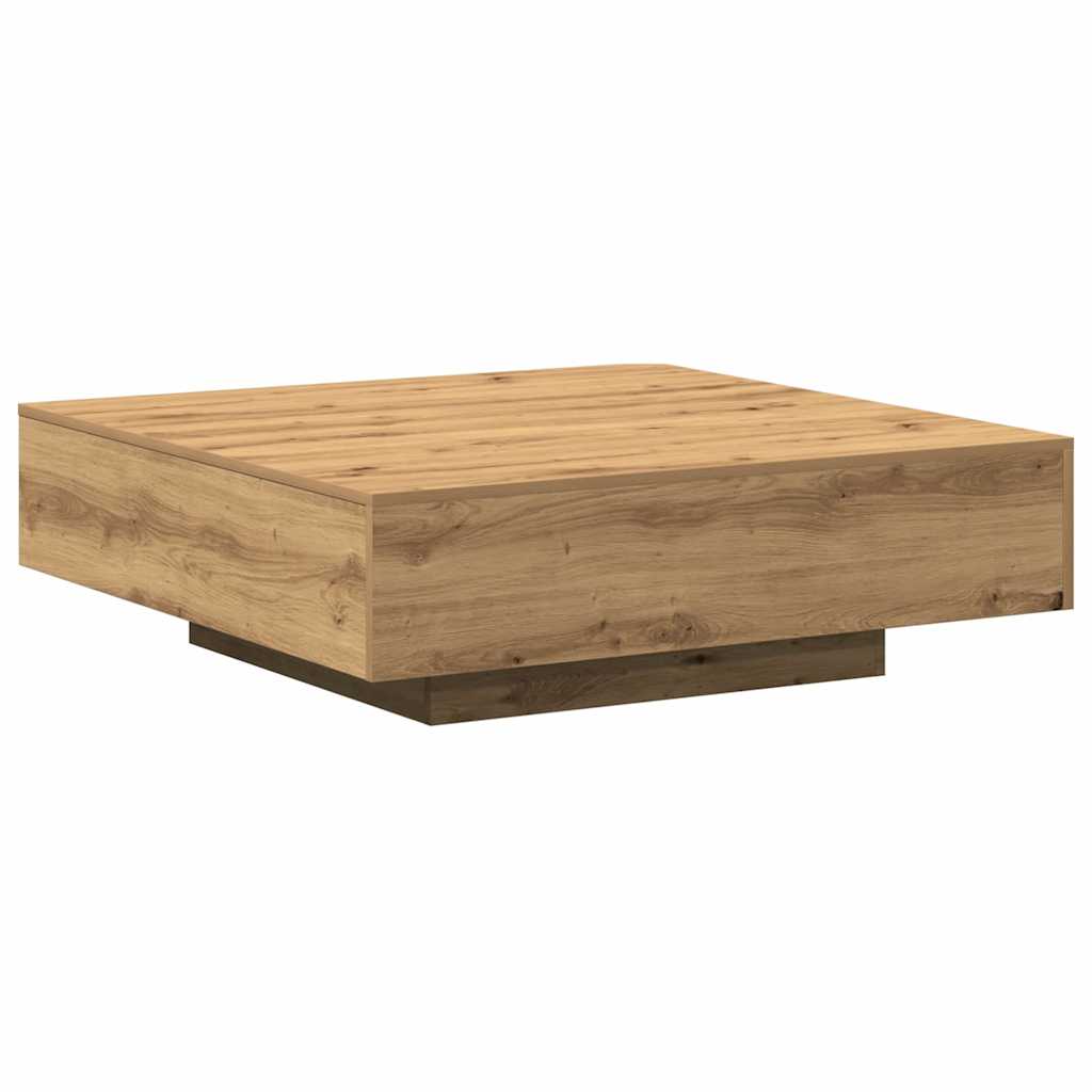 Table basse Chêne artisanal 100 x 100 x 31 cm - XIOS