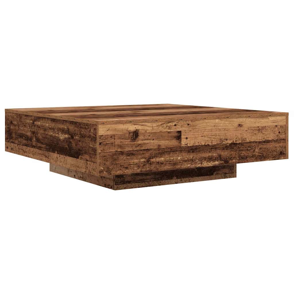Table basse Bois ancien 100 x 100 x 31 cm Bois d'ingénierie - XIOS