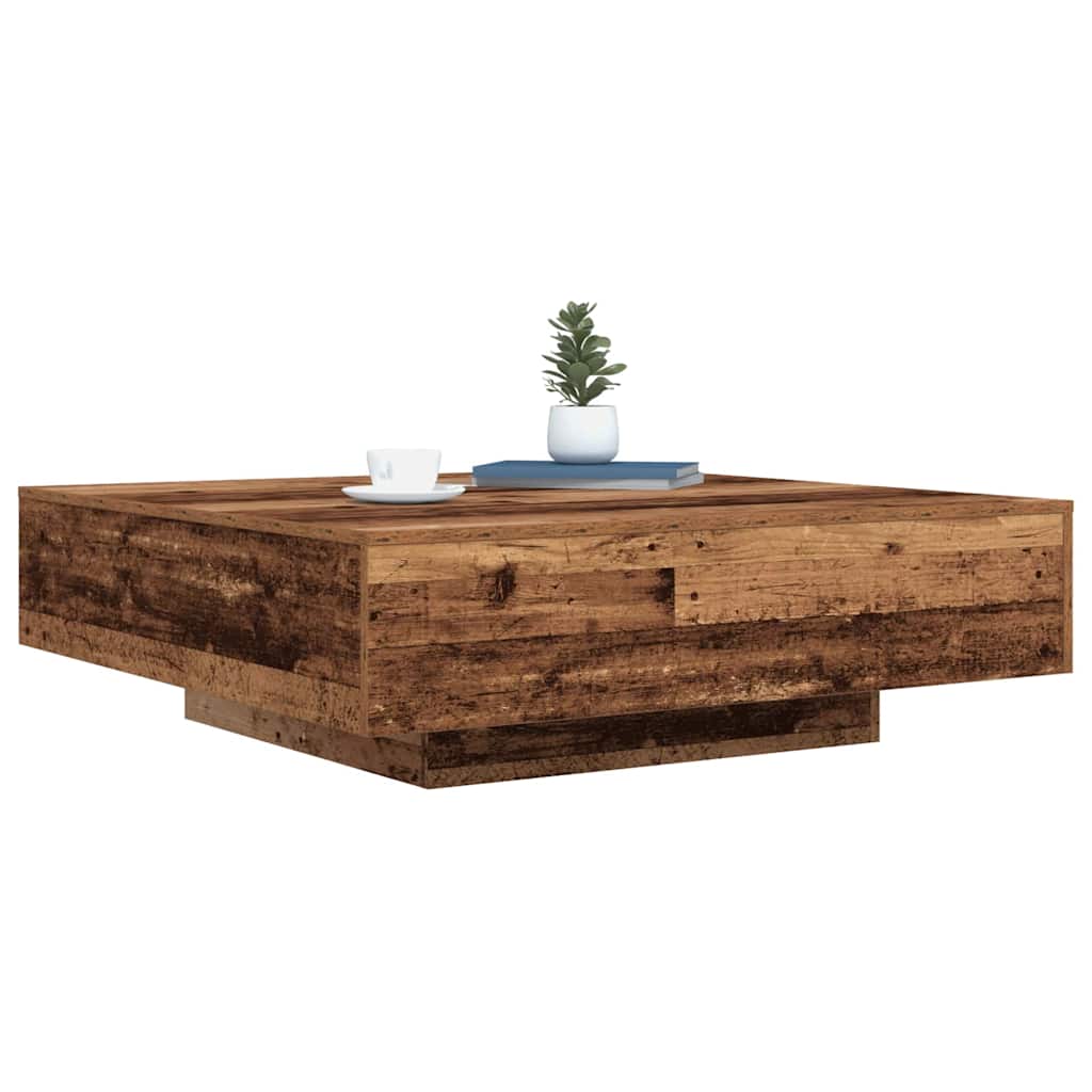 Table basse Bois ancien 100 x 100 x 31 cm Bois d'ingénierie - XIOS