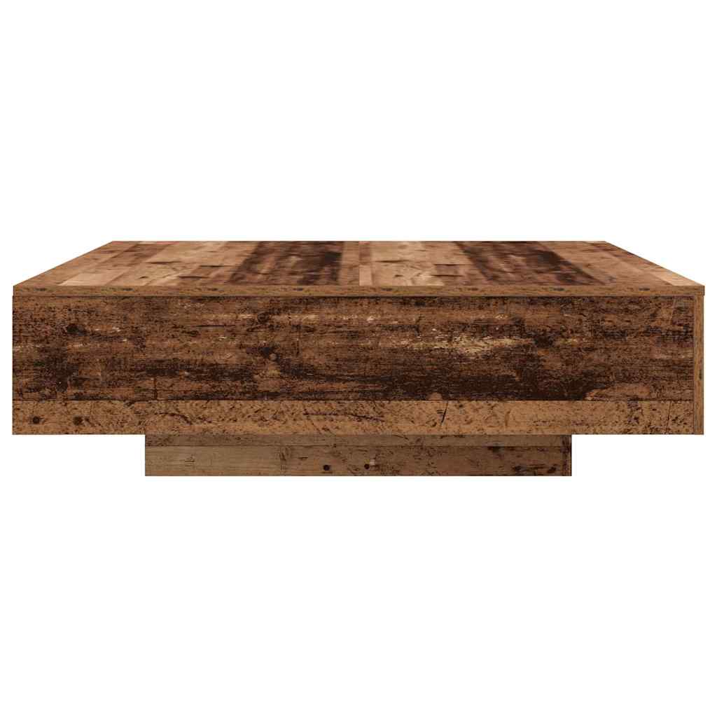 Table basse Bois ancien 100 x 100 x 31 cm Bois d'ingénierie - XIOS