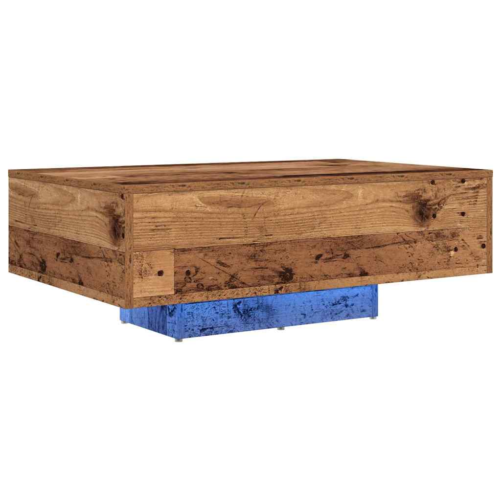 Table basse Bois ancien 85 x 55 x 31 cm Bois d'ingénierie - XIOS