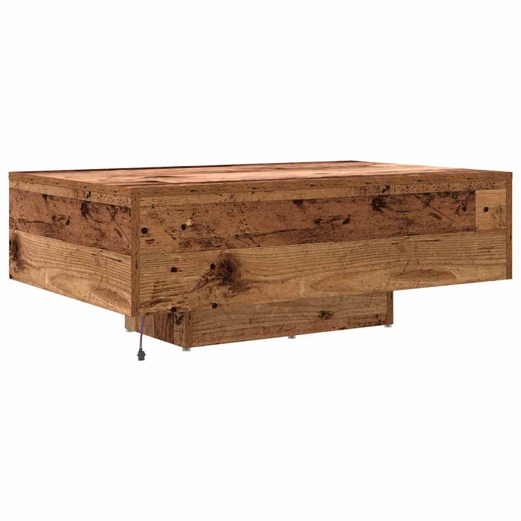 Table basse Bois ancien 85 x 55 x 31 cm Bois d'ingénierie - XIOS