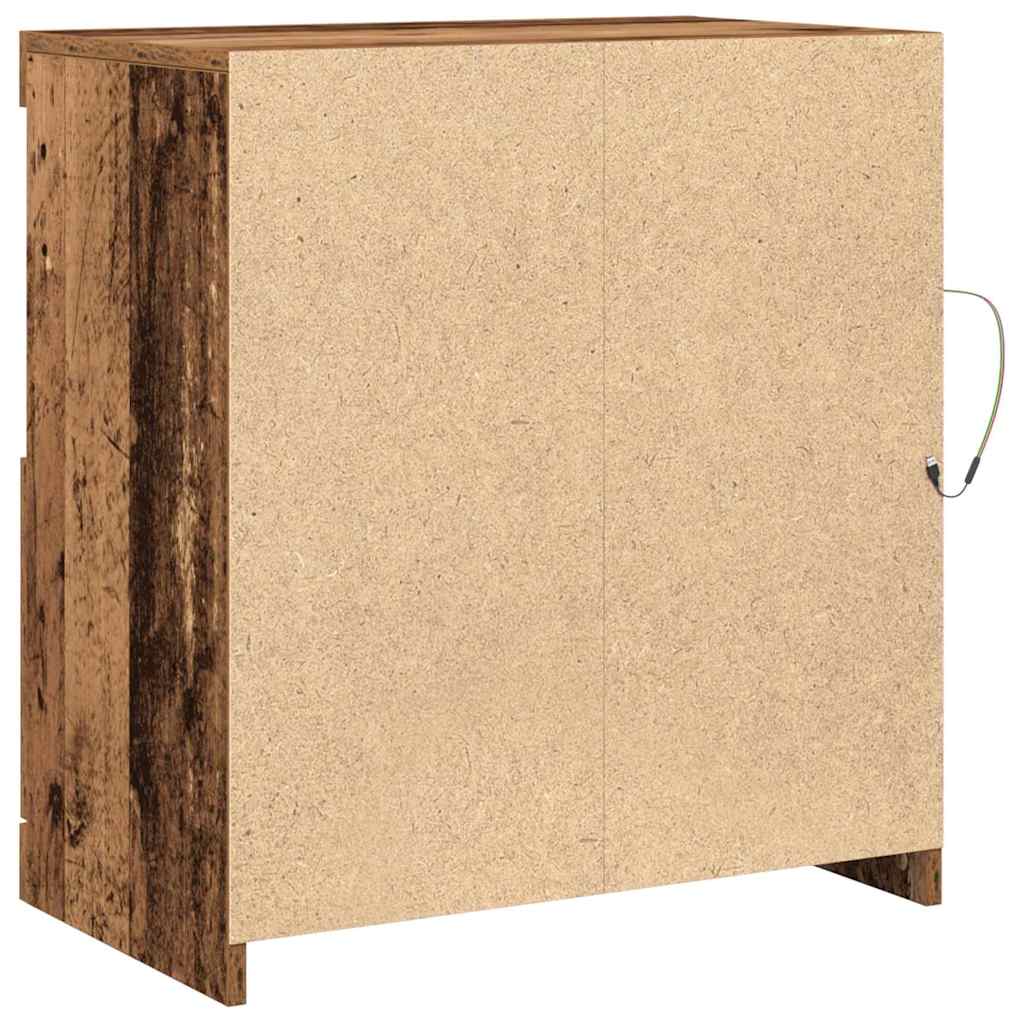 Buffet LED Marron 60,5 x 37 x 67 cm Bois d'ingénierie - XIOS