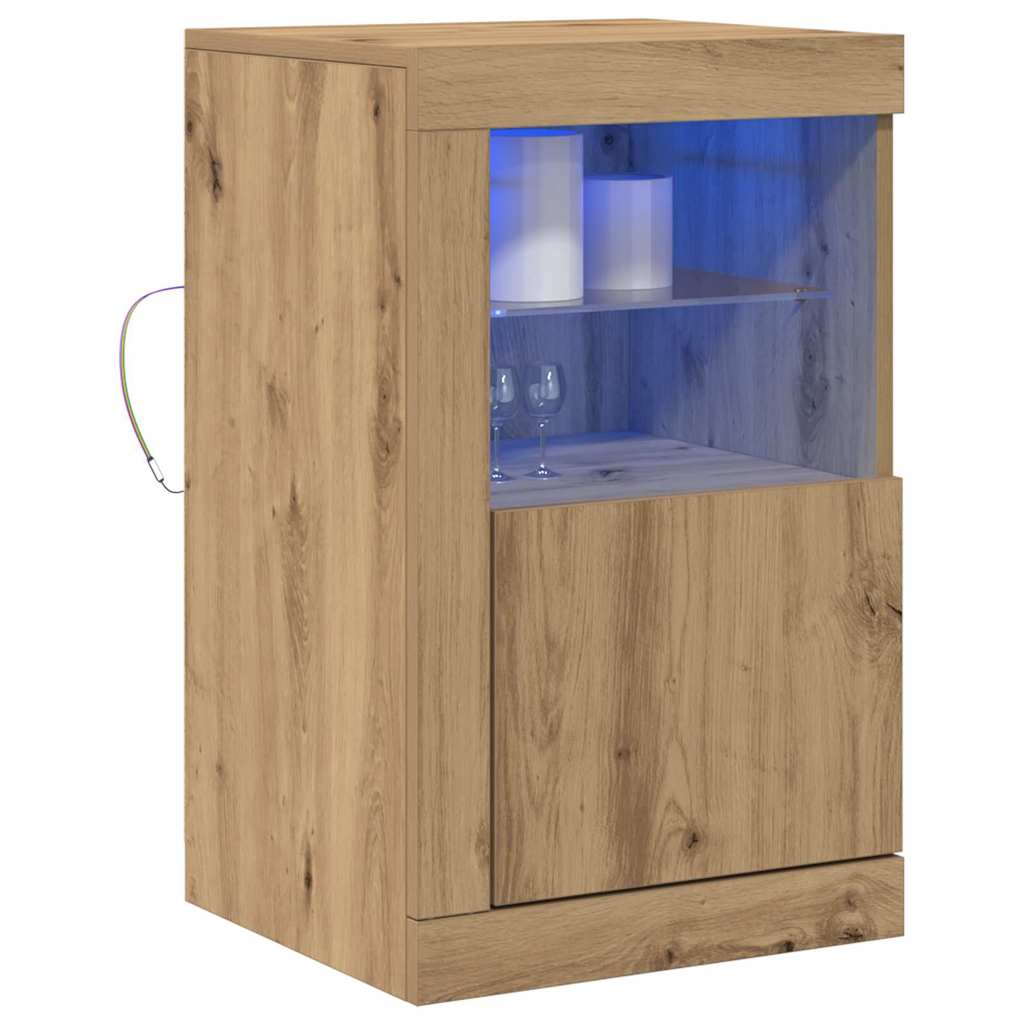Buffet LED 2 pcs Chêne artisanal 41 x 37 x 67 cm - XIOS