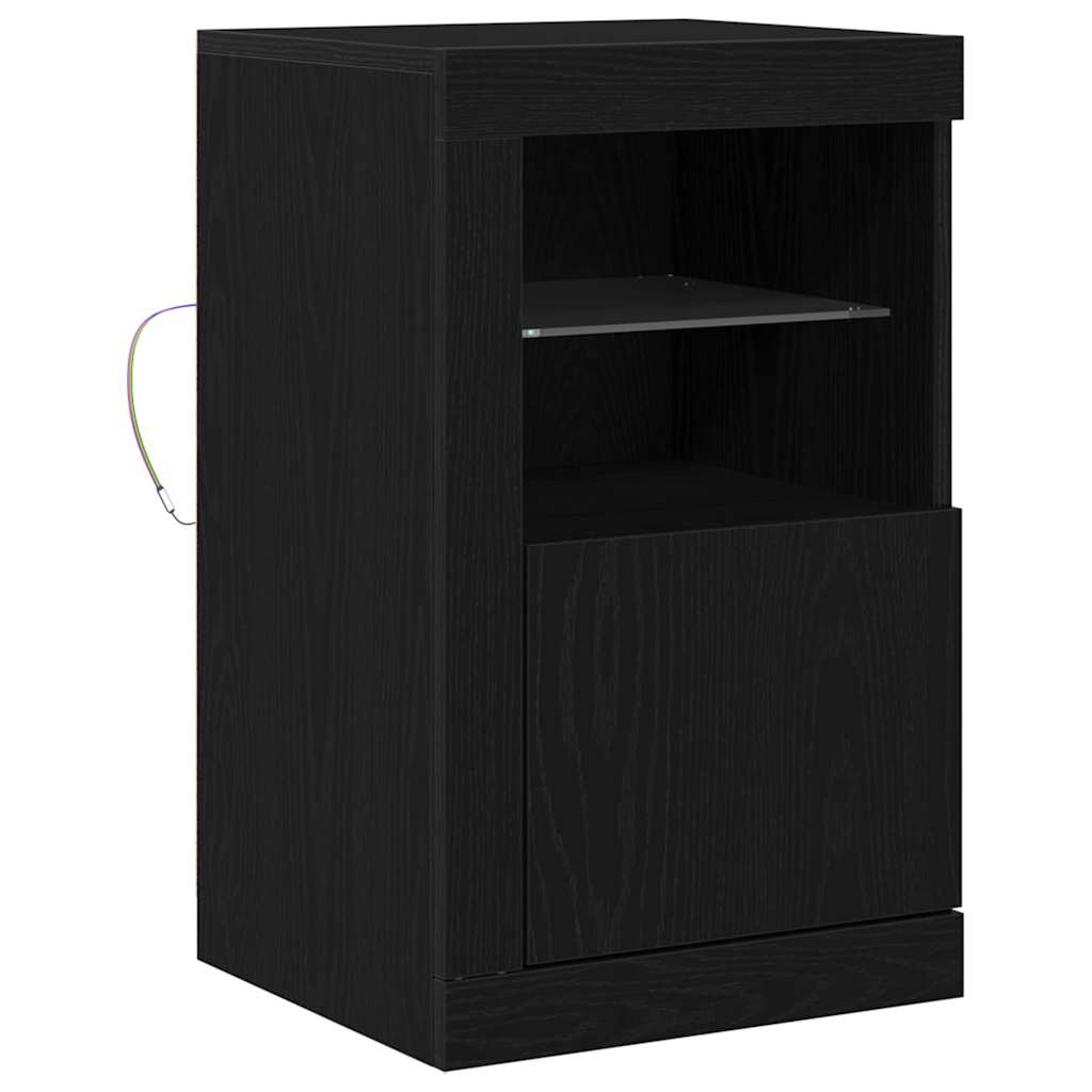 Meuble d'appoint Chêne noir 41 x 37 x 67 cm Bois d'ingénierie - XIOS