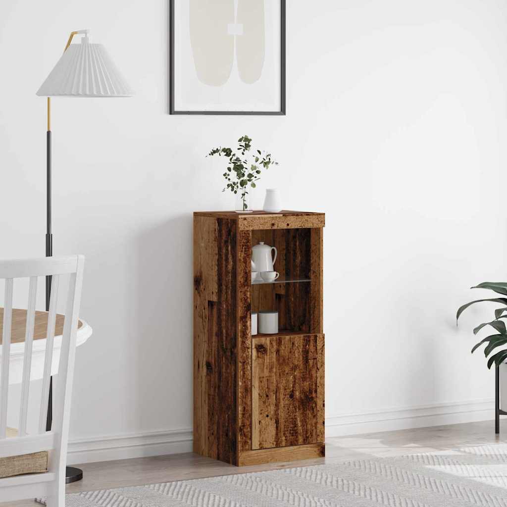 Buffet LED Marron 41 x 37 x 100 cm Bois d'ingénierie - XIOS