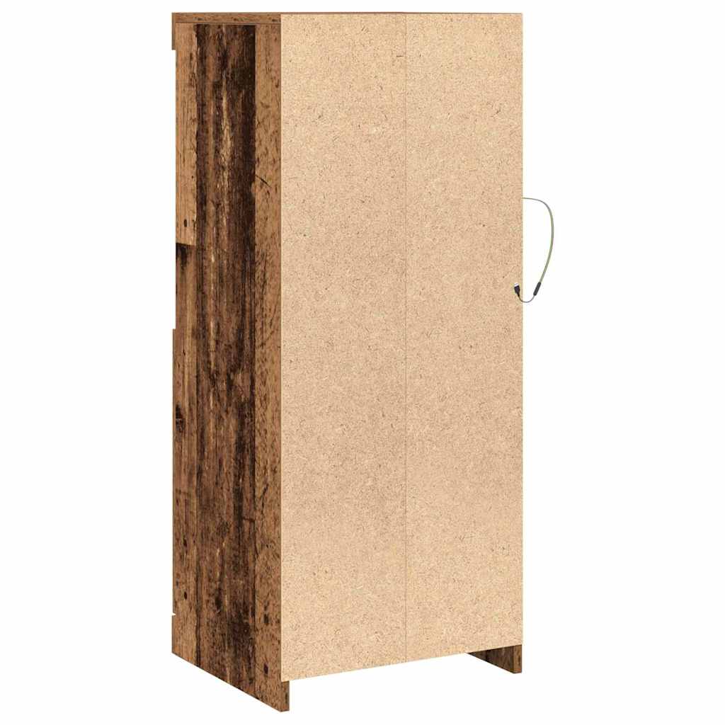 Buffet LED Marron 41 x 37 x 100 cm Bois d'ingénierie - XIOS