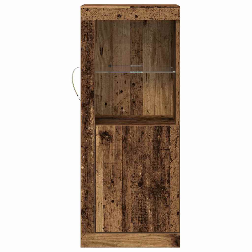 Buffet LED Marron 41 x 37 x 100 cm Bois d'ingénierie - XIOS