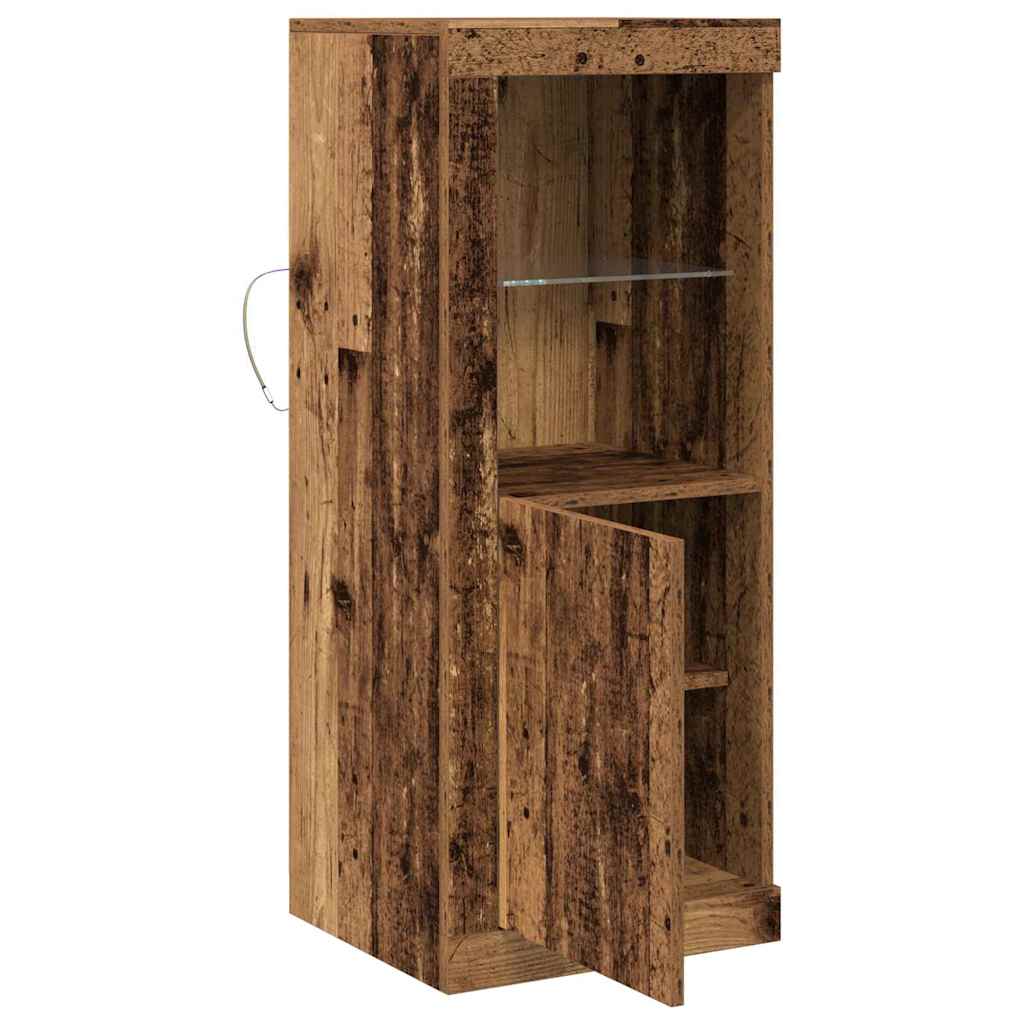 Buffet LED Marron 41 x 37 x 100 cm Bois d'ingénierie - XIOS