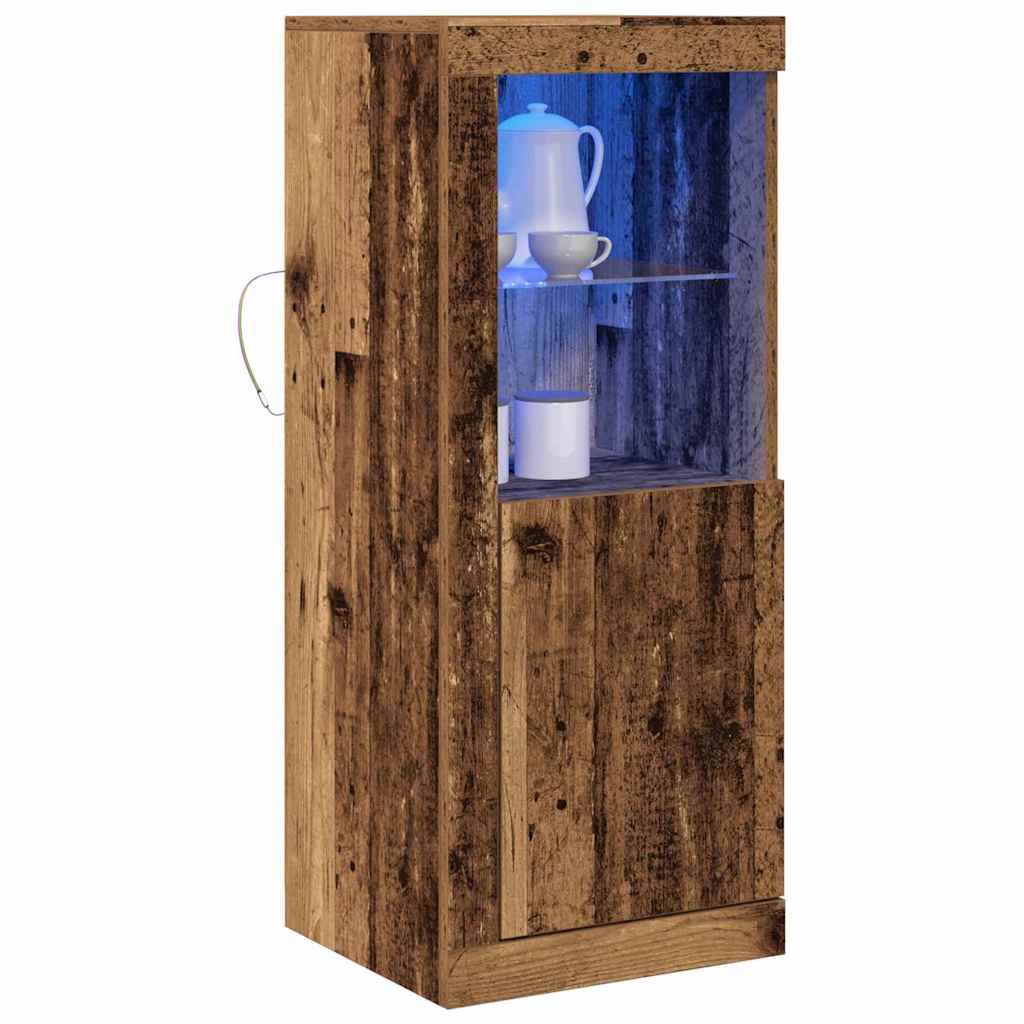 Buffet LED Marron 41 x 37 x 100 cm Bois d'ingénierie - XIOS