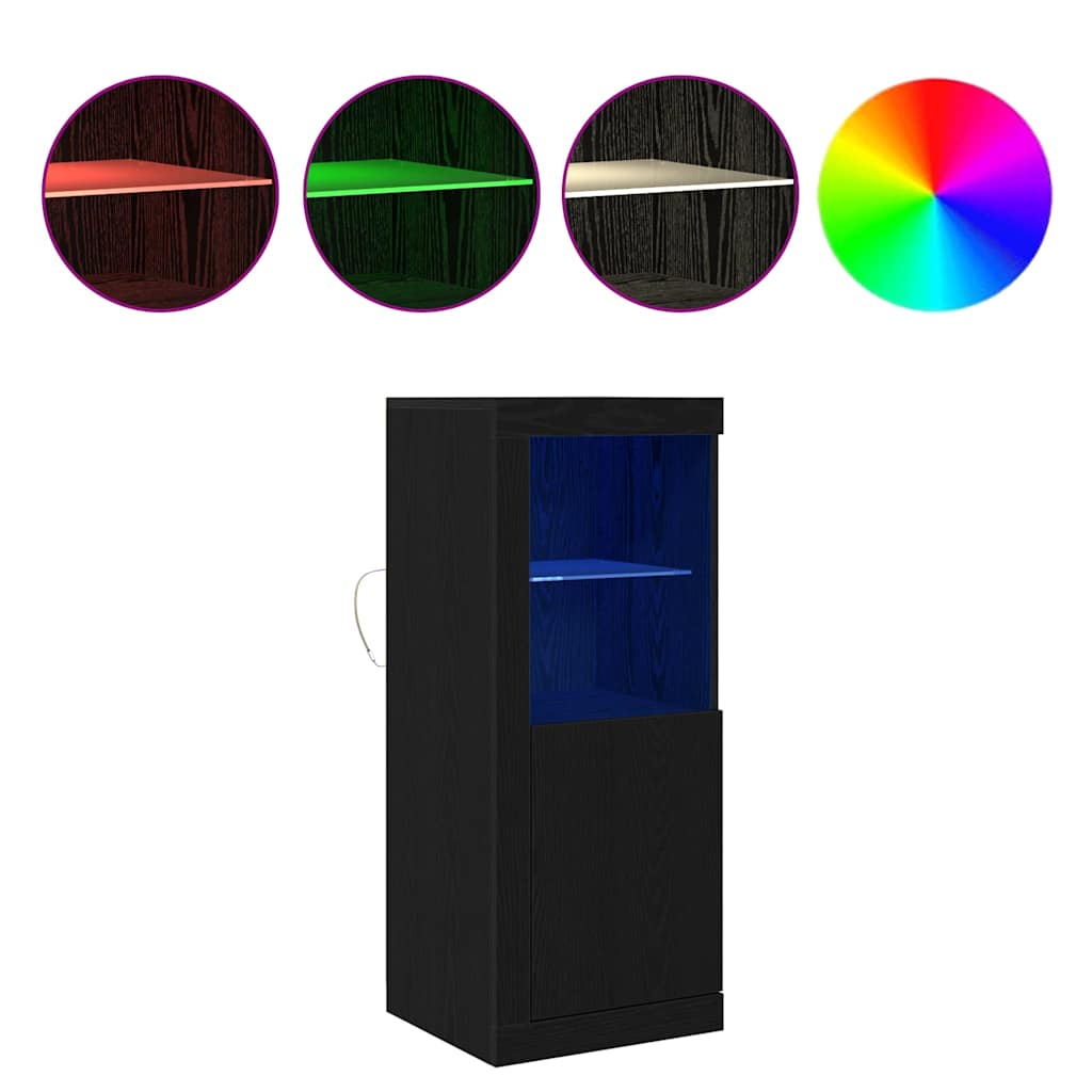 Buffet Noir 41 x 37 x 100 cm Bois d'ingénierie - XIOS