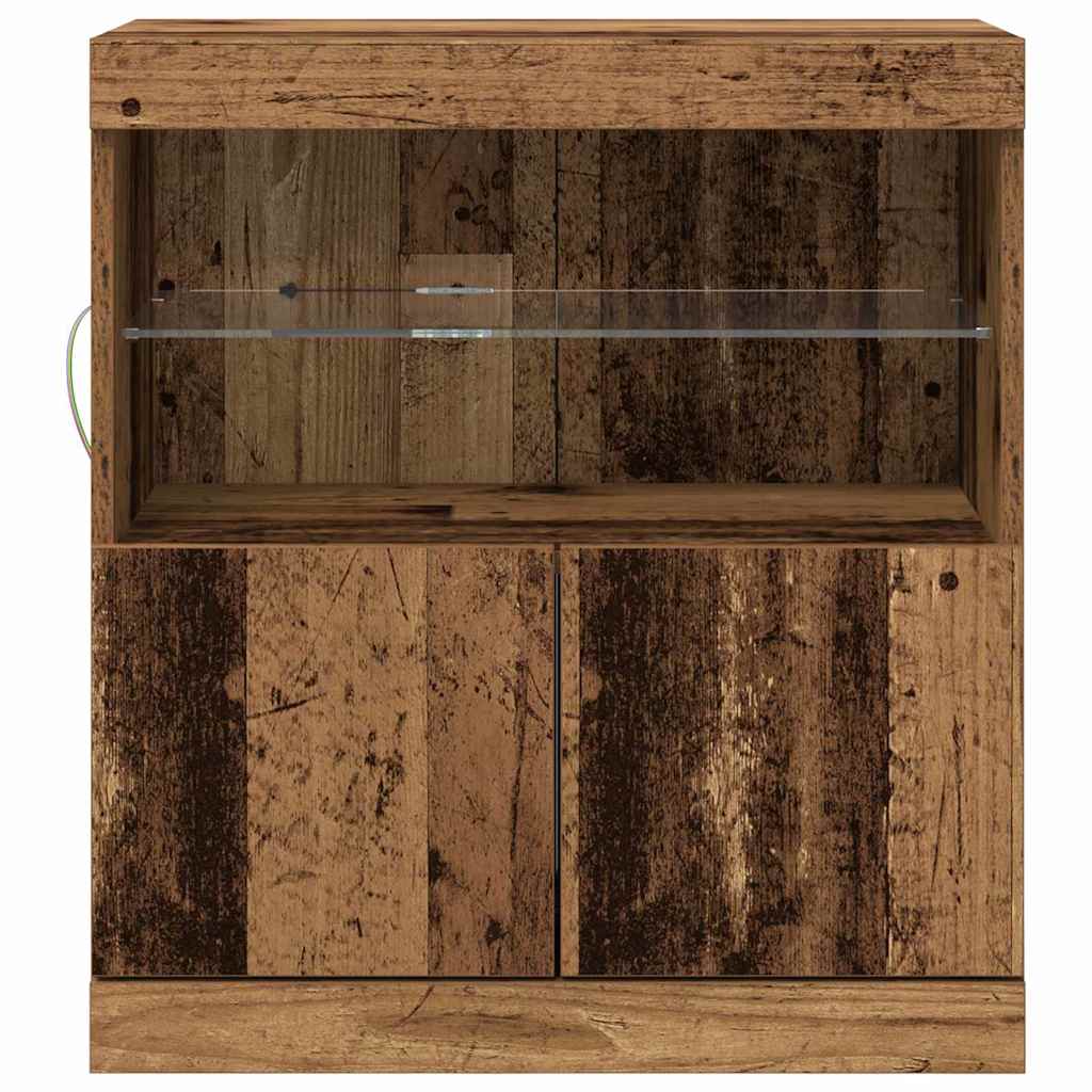 Buffet LED Marron 60,5 x 37 x 67 cm Bois d'ingénierie - XIOS