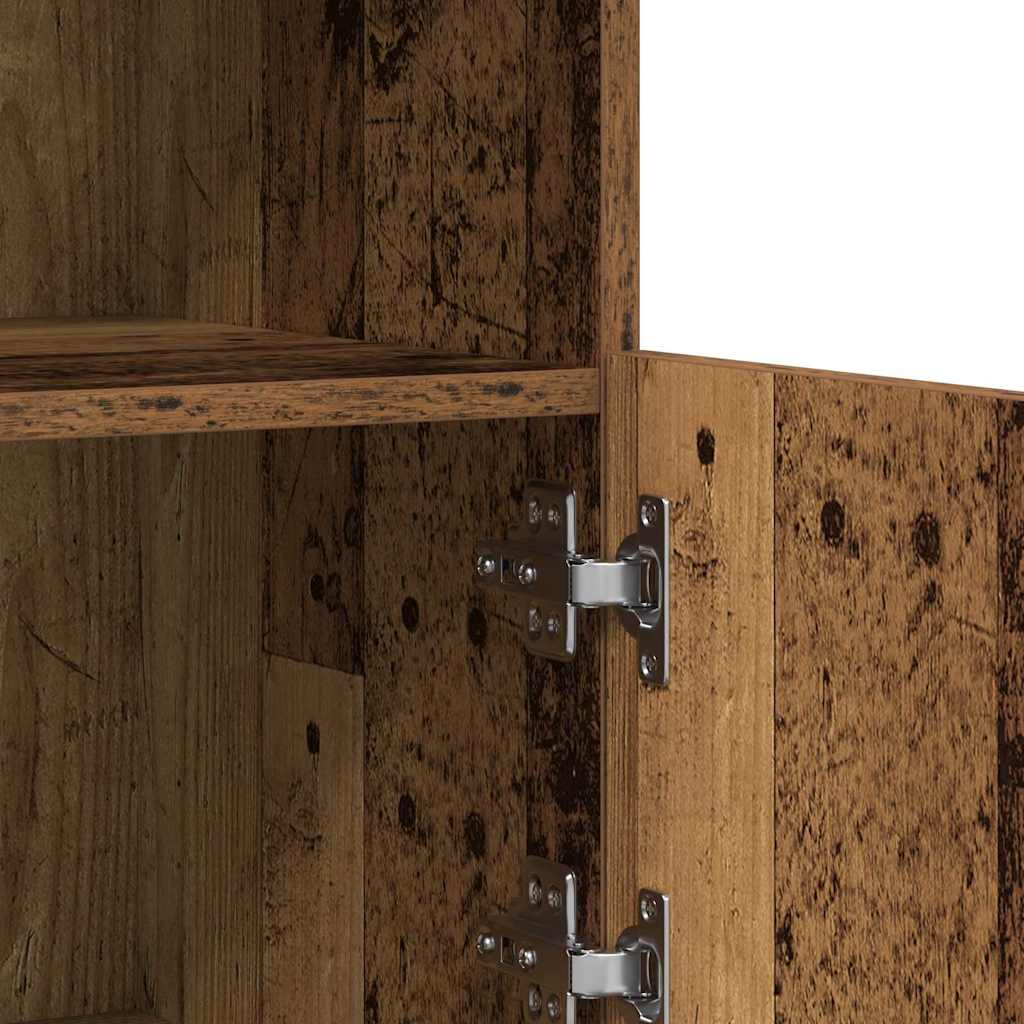 Buffet LED Marron 81 x 37 x 66,5 cm Bois d'ingénierie - XIOS