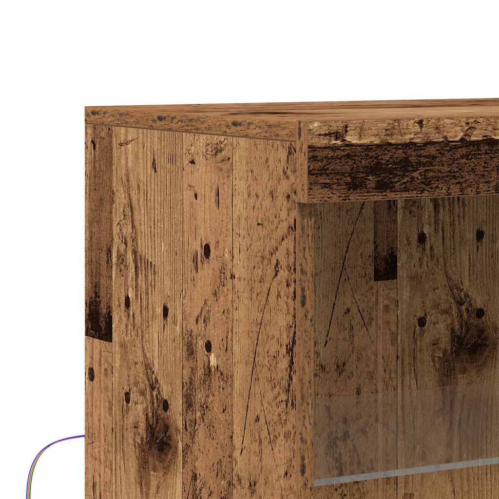 Buffet LED Marron 60 x 37 x 100 cm Bois d'ingénierie - XIOS