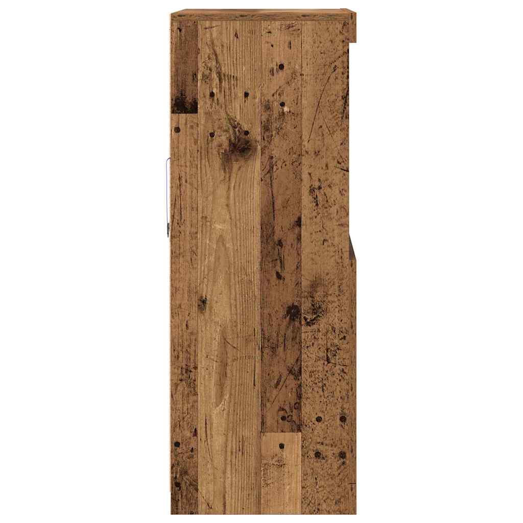 Buffet LED Marron 60 x 37 x 100 cm Bois d'ingénierie - XIOS