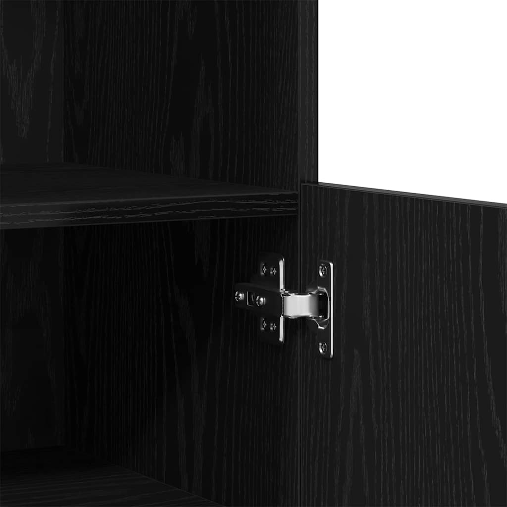 Buffet LED Noir 60 x 37 x 100 cm Bois d'ingénierie - XIOS