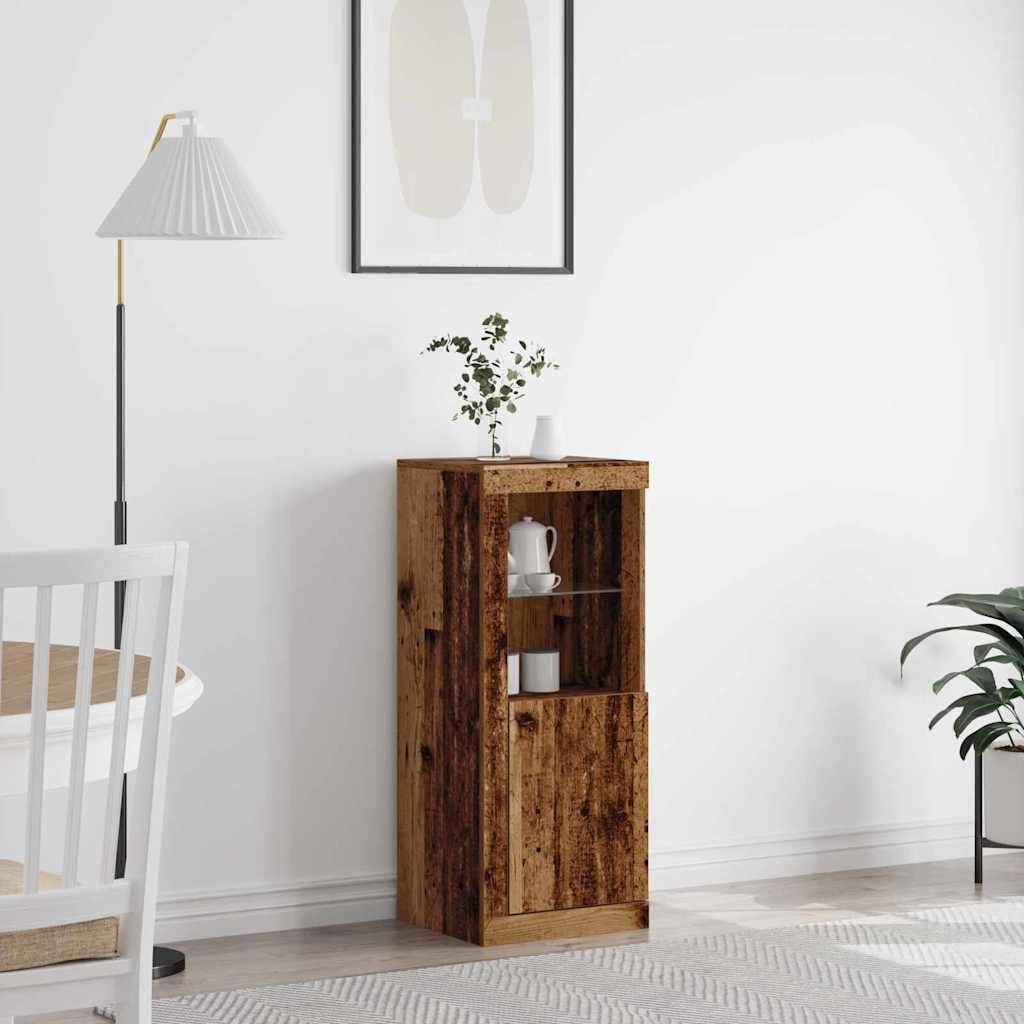 Buffet LED Bois ancien 41 x 37 x 100 cm Bois d'ingénierie - XIOS