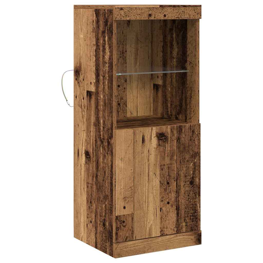 Buffet LED Bois ancien 41 x 37 x 100 cm Bois d'ingénierie - XIOS