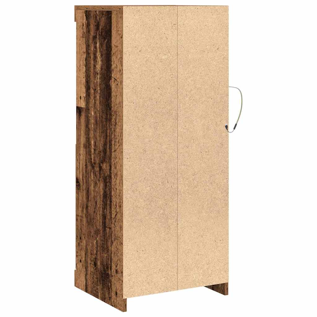 Buffet LED Bois ancien 41 x 37 x 100 cm Bois d'ingénierie - XIOS