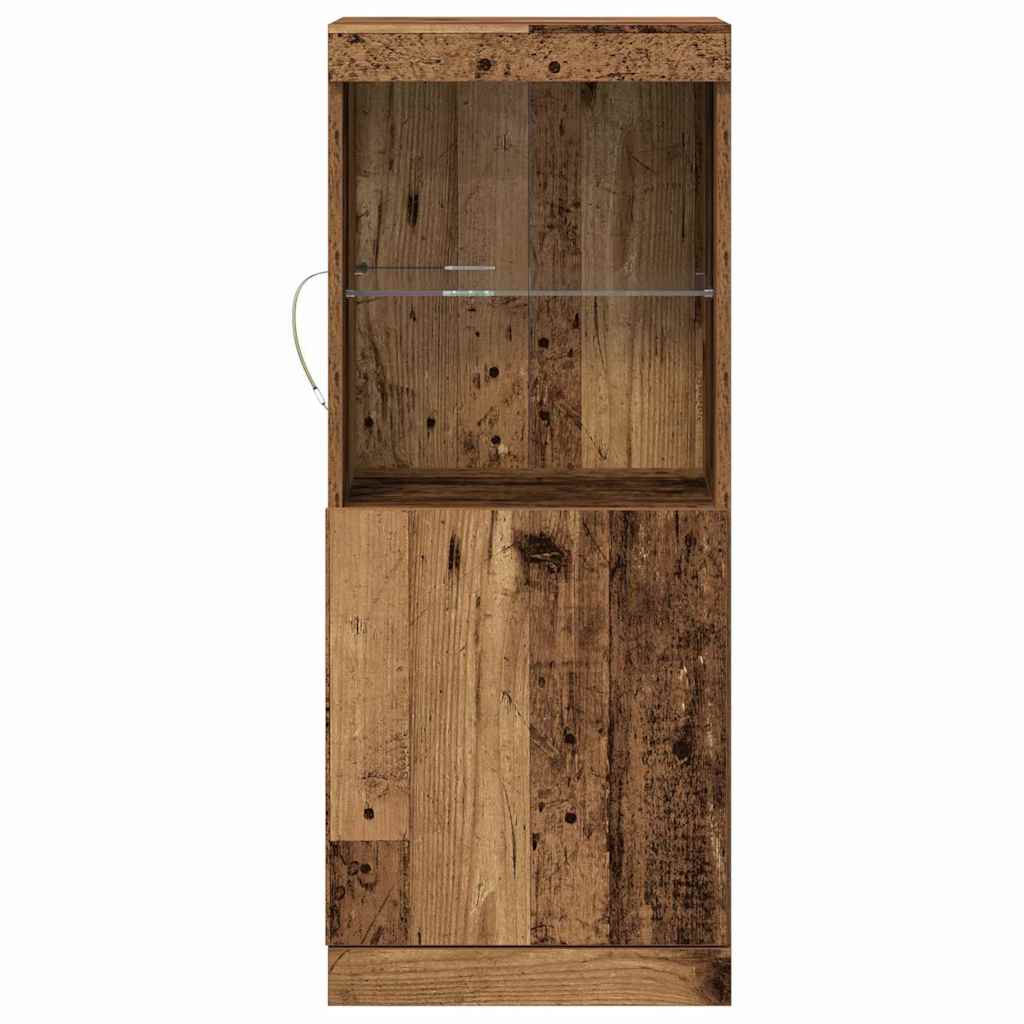 Buffet LED Bois ancien 41 x 37 x 100 cm Bois d'ingénierie - XIOS