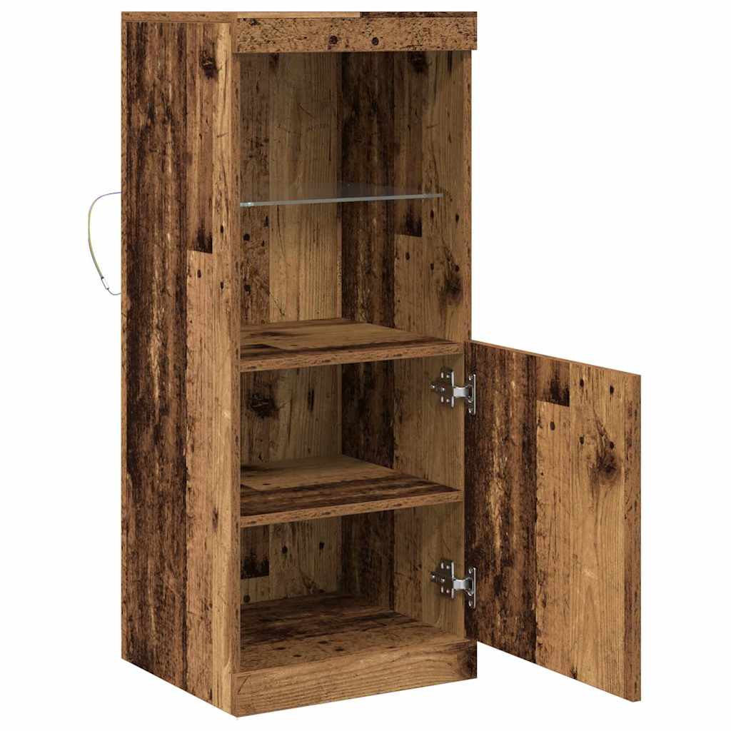 Buffet LED Bois ancien 41 x 37 x 100 cm Bois d'ingénierie - XIOS