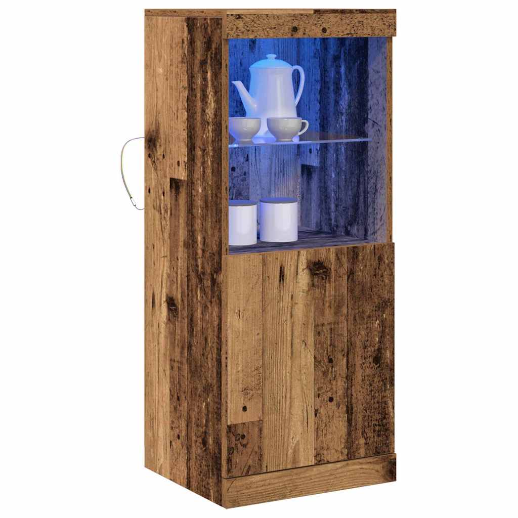 Buffet LED Bois ancien 41 x 37 x 100 cm Bois d'ingénierie - XIOS