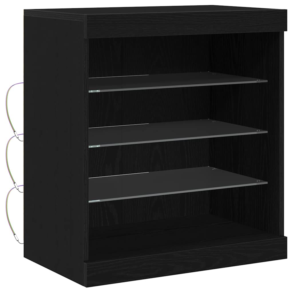 Buffet Chêne noir 60.5 x 37 x 67 cm Bois d'ingénierie - XIOS