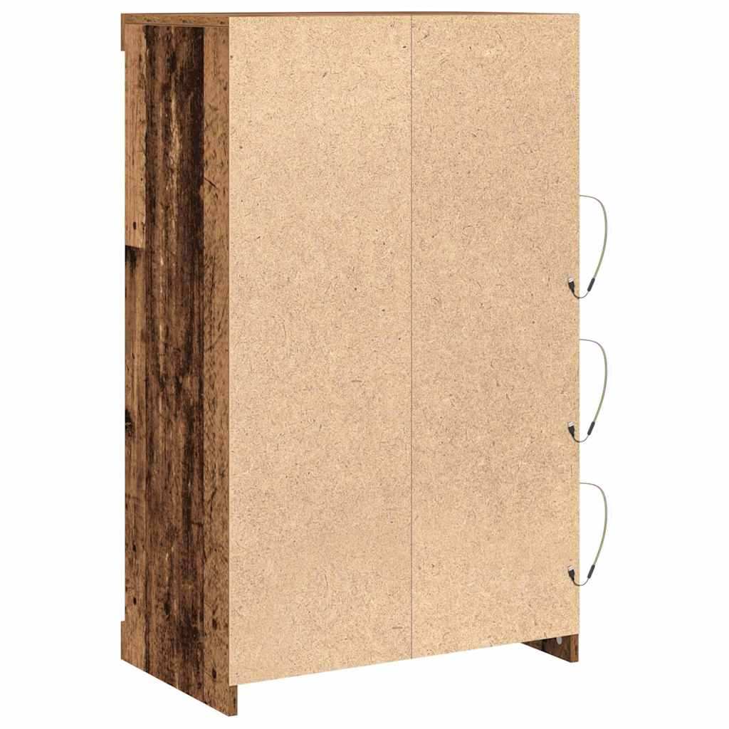 Buffet LED Bois ancien 60,5 x 37 x 100 cm Bois d'ingénierie - XIOS