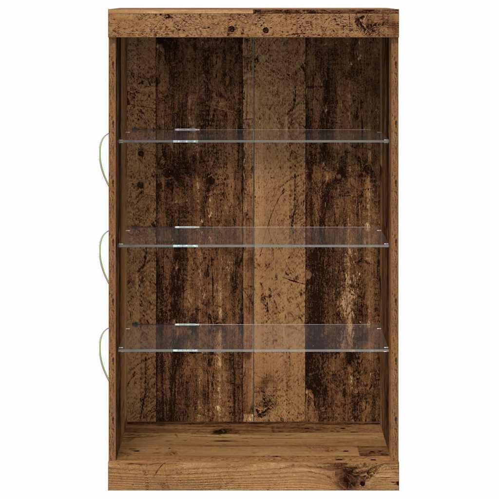 Buffet LED Bois ancien 60,5 x 37 x 100 cm Bois d'ingénierie - XIOS