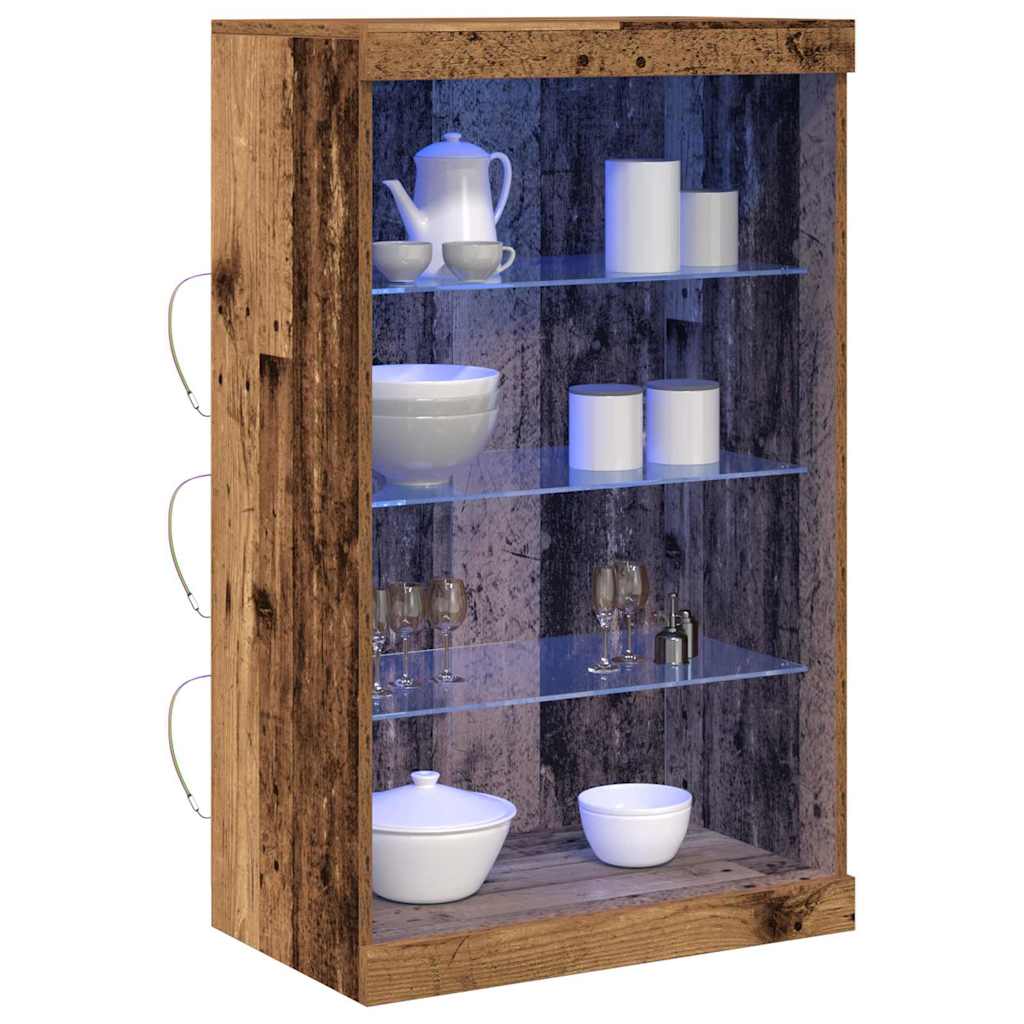 Buffet LED Bois ancien 60,5 x 37 x 100 cm Bois d'ingénierie - XIOS