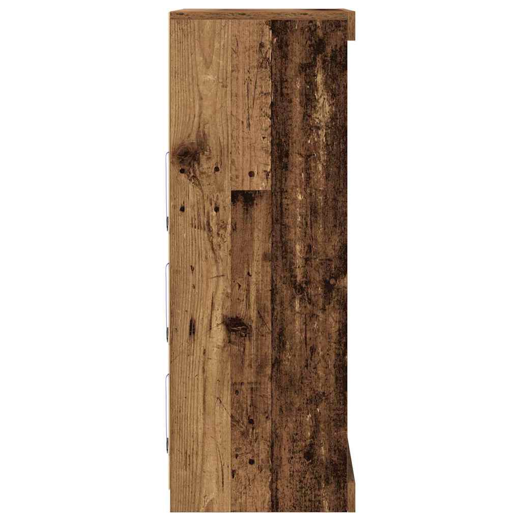 Buffet LED Bois ancien 60,5 x 37 x 100 cm Bois d'ingénierie - XIOS