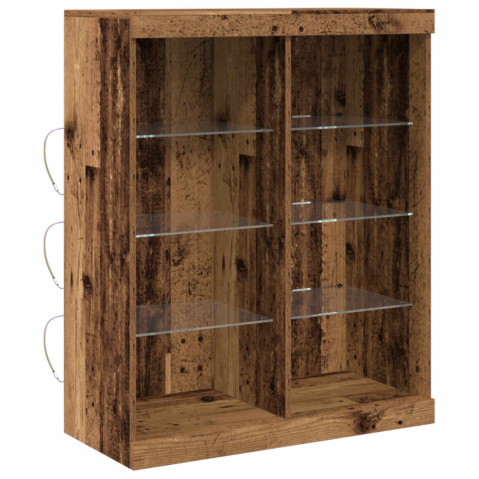 Buffet LED Bois ancien 41 x 37 x 100 cm Bois d'ingénierie - XIOS