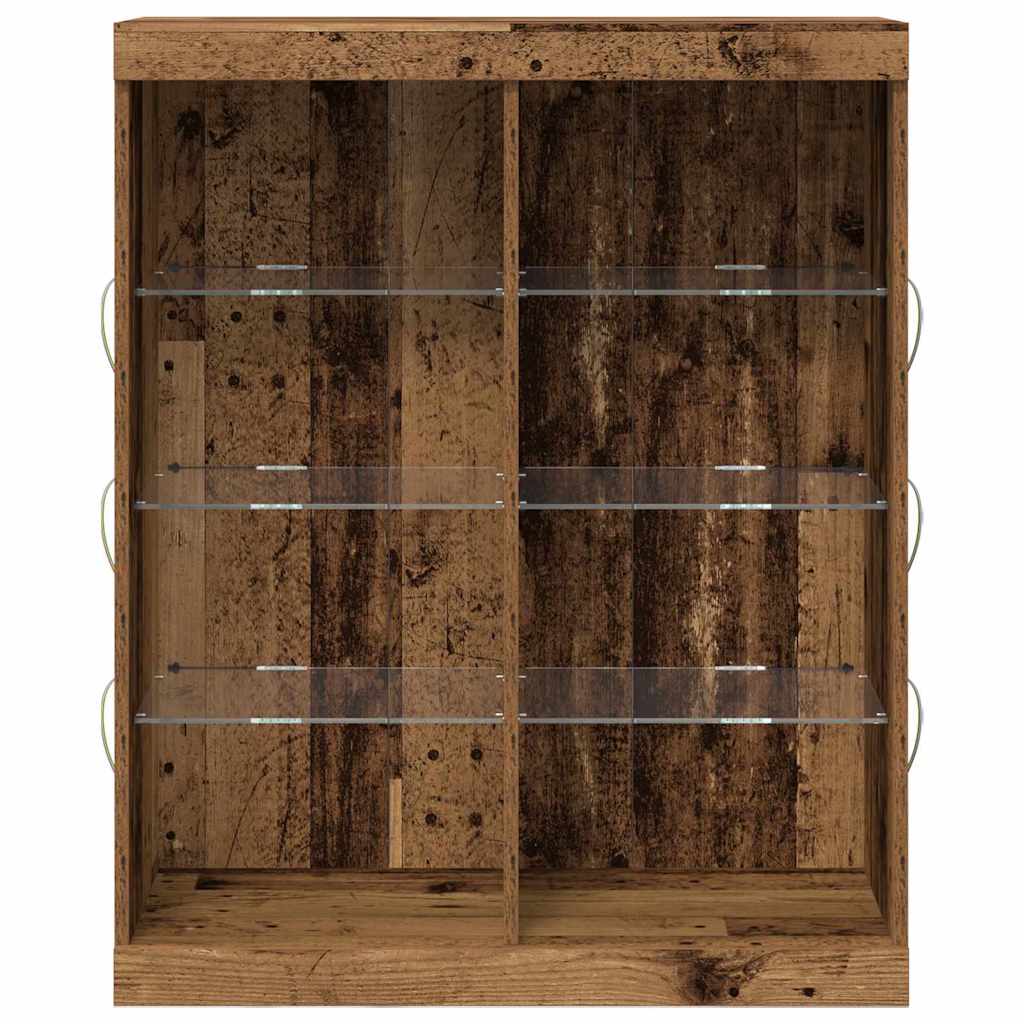 Buffet LED Bois ancien 41 x 37 x 100 cm Bois d'ingénierie - XIOS