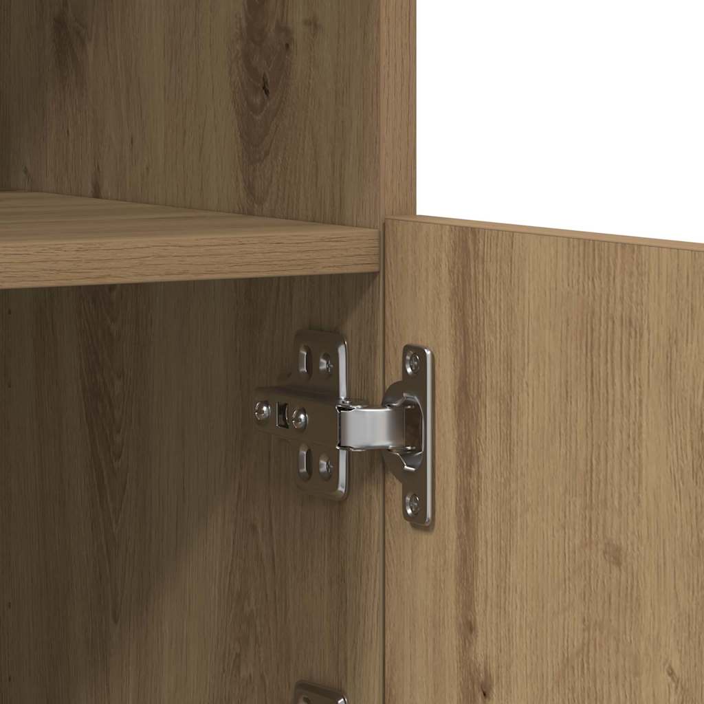 Buffet LED Chêne artisanal 41 x 37 x 100 cm Bois d'ingénierie - XIOS