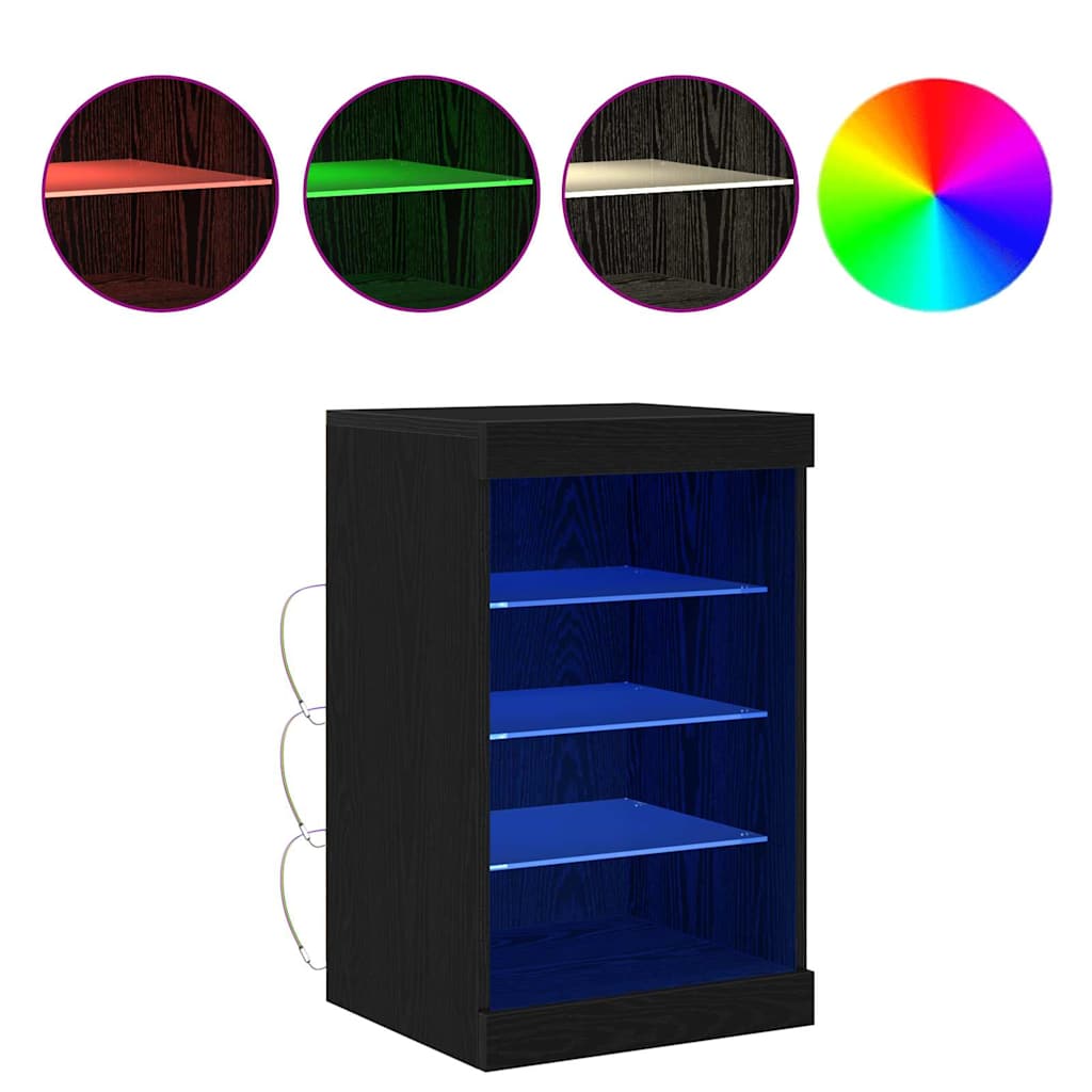 Buffet Chêne noir 41 x 37 x 67 cm Bois d'ingénierie - XIOS