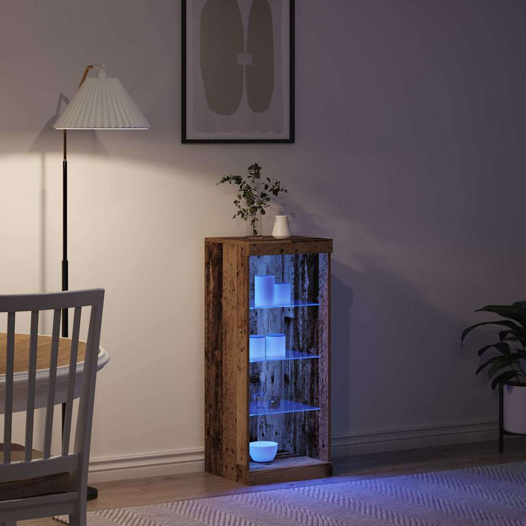 Buffet LED Bois ancien 41 x 37 x 100 cm Bois d'ingénierie - XIOS