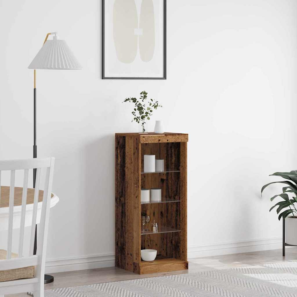 Buffet LED Bois ancien 41 x 37 x 100 cm Bois d'ingénierie - XIOS