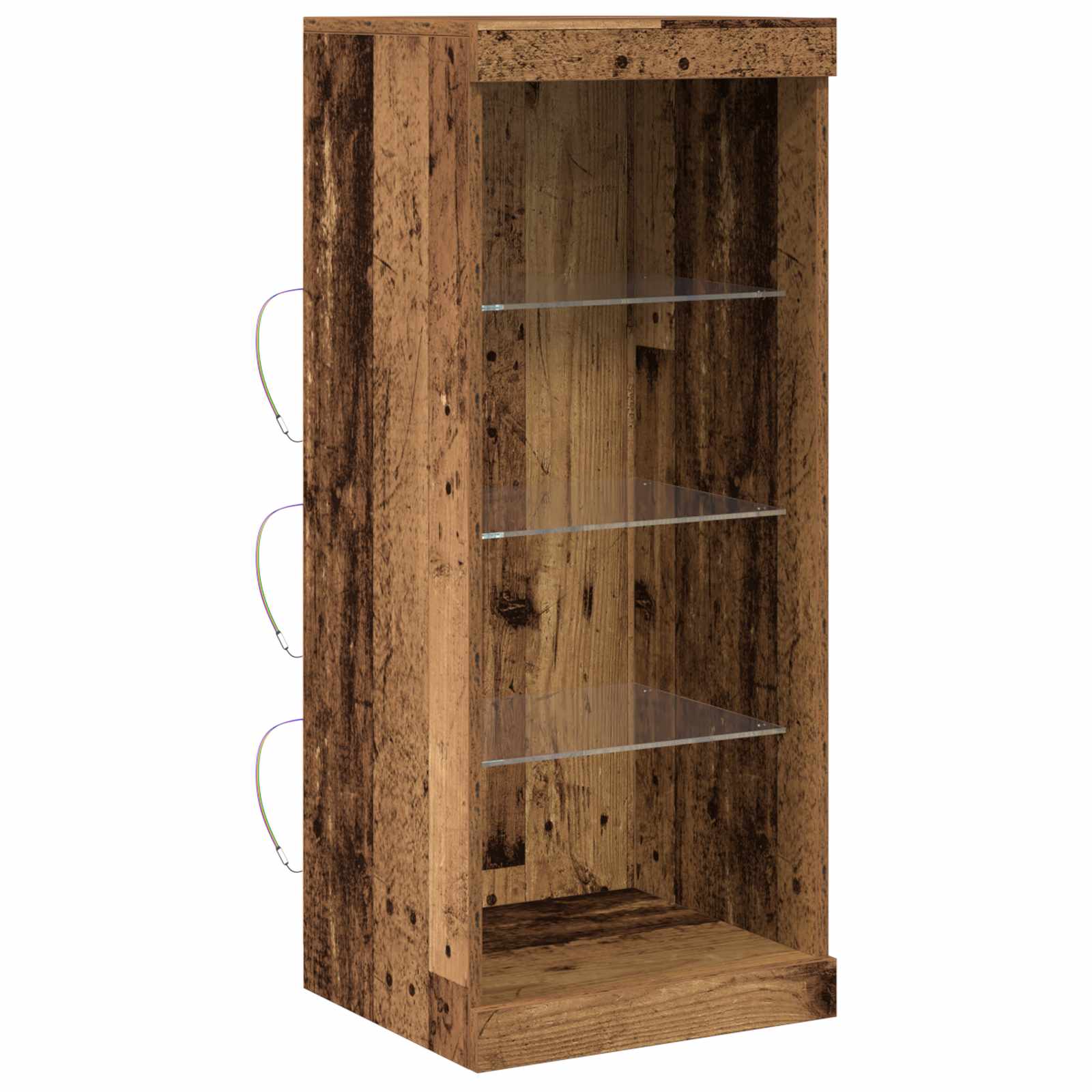 Buffet LED Bois ancien 41 x 37 x 100 cm Bois d'ingénierie - XIOS