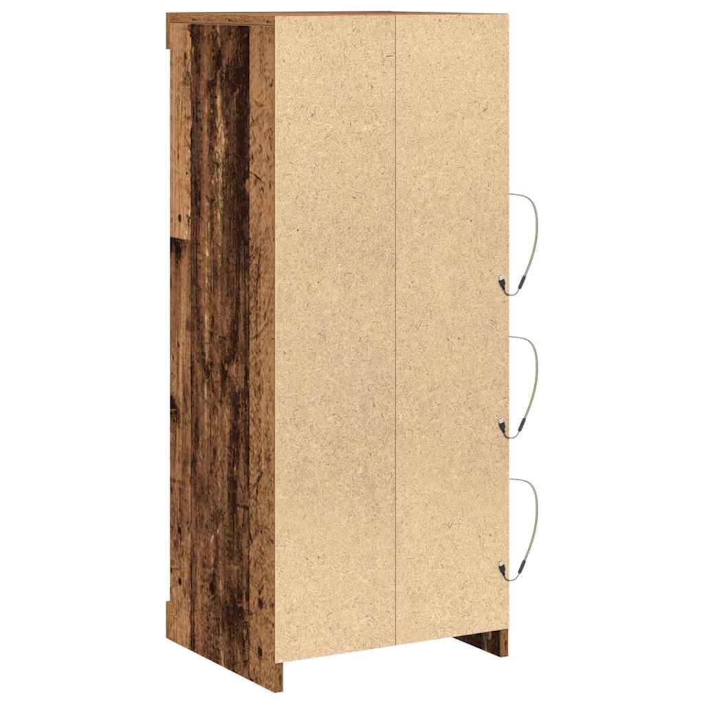 Buffet LED Bois ancien 41 x 37 x 100 cm Bois d'ingénierie - XIOS