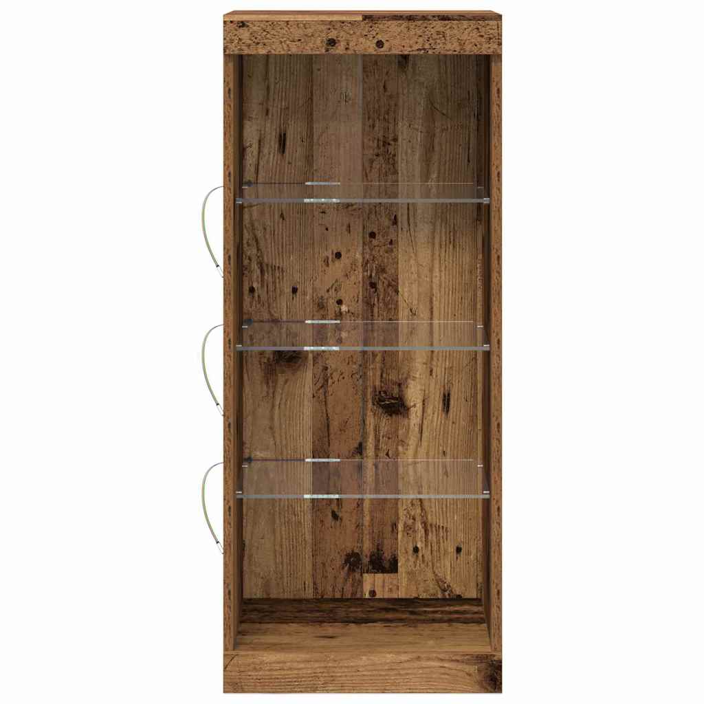 Buffet LED Bois ancien 41 x 37 x 100 cm Bois d'ingénierie - XIOS