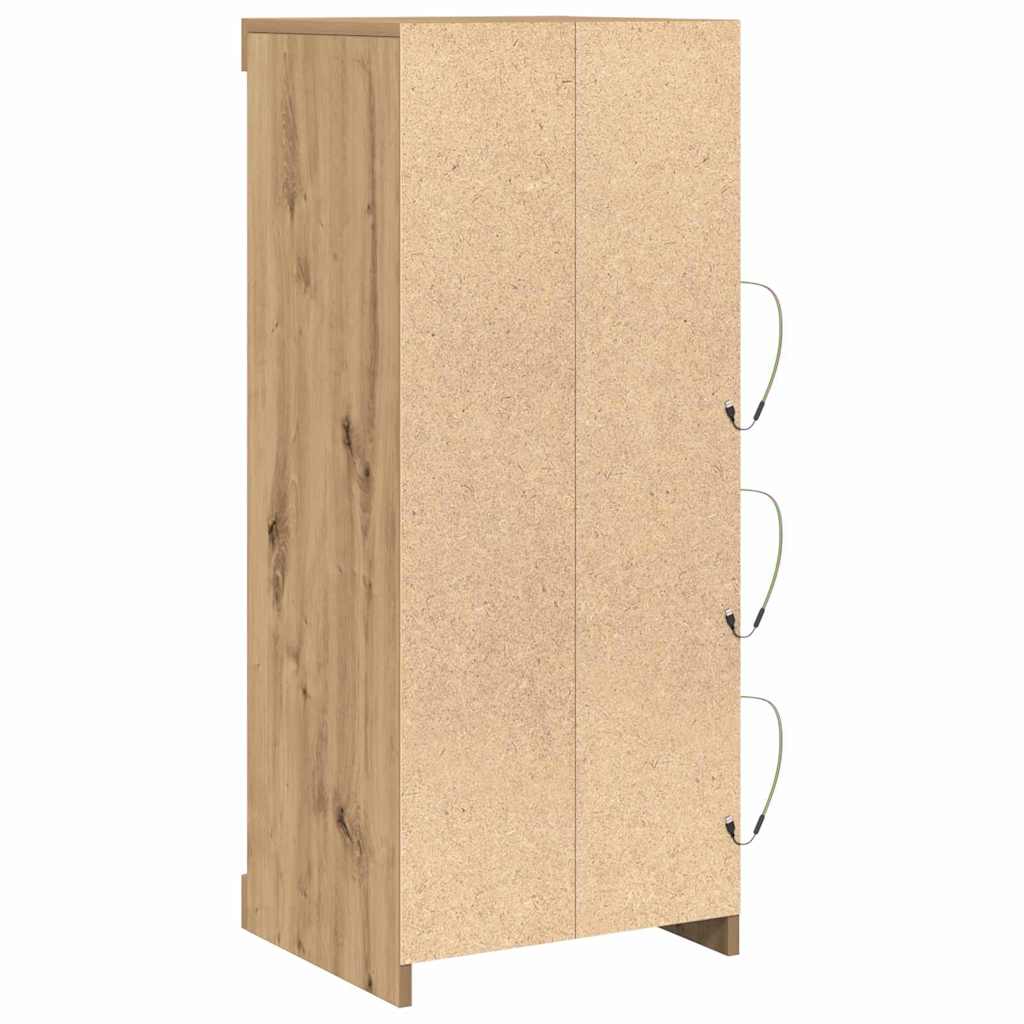 Buffet LED Chêne artisanal 41 x 37 x 100 cm Bois d'ingénierie - XIOS