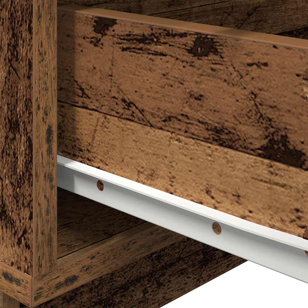 Cabinet de chevet avec tiroir Bois ancien 70 x 36 x 40,5 cm - XIOS