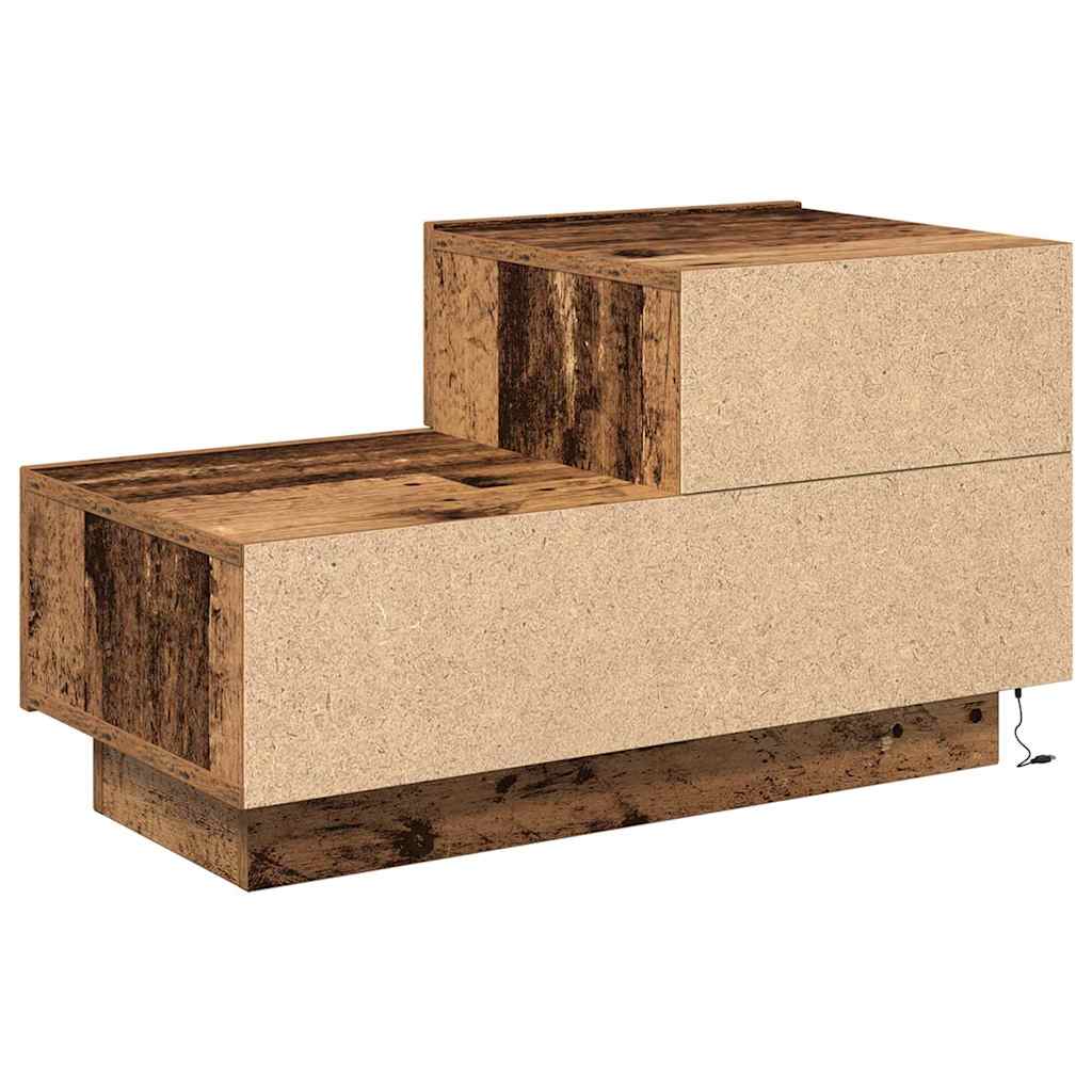 Cabinet de chevet avec tiroir Bois ancien 70 x 36 x 40,5 cm - XIOS