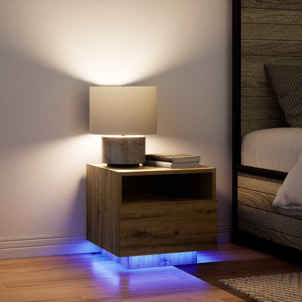 Cabinet de chevet 2 pcs Chêne artisanal 40 x 39 x 37 cm - XIOS