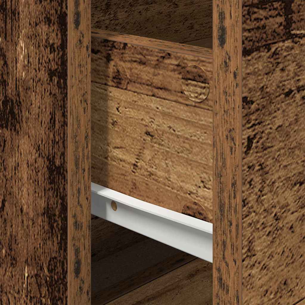 Cabinet de chevet mural avec tiroir Bois ancien 50 x 39 x 41 cm