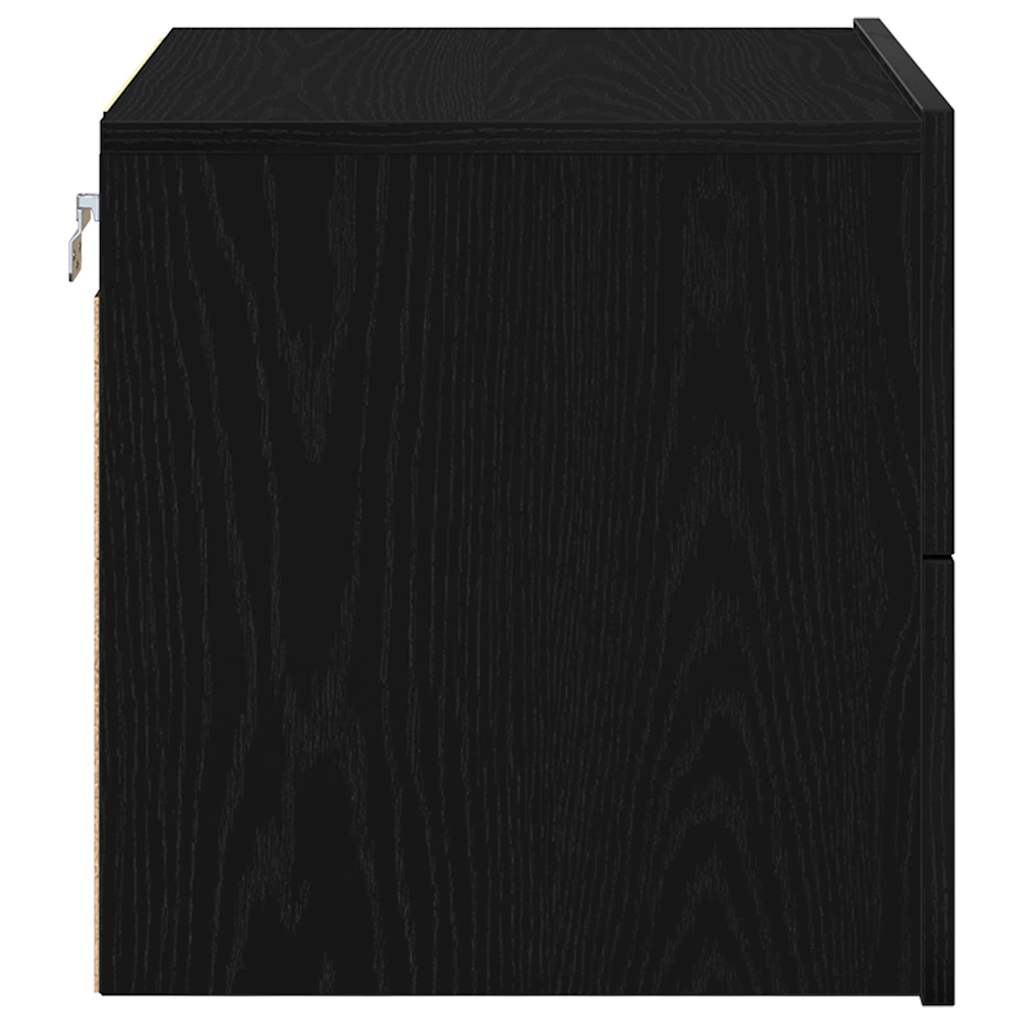 Cabinet de chevet avec tiroir 2 pcs Chêne noir 50 x 39 x 41 cm - XIOS