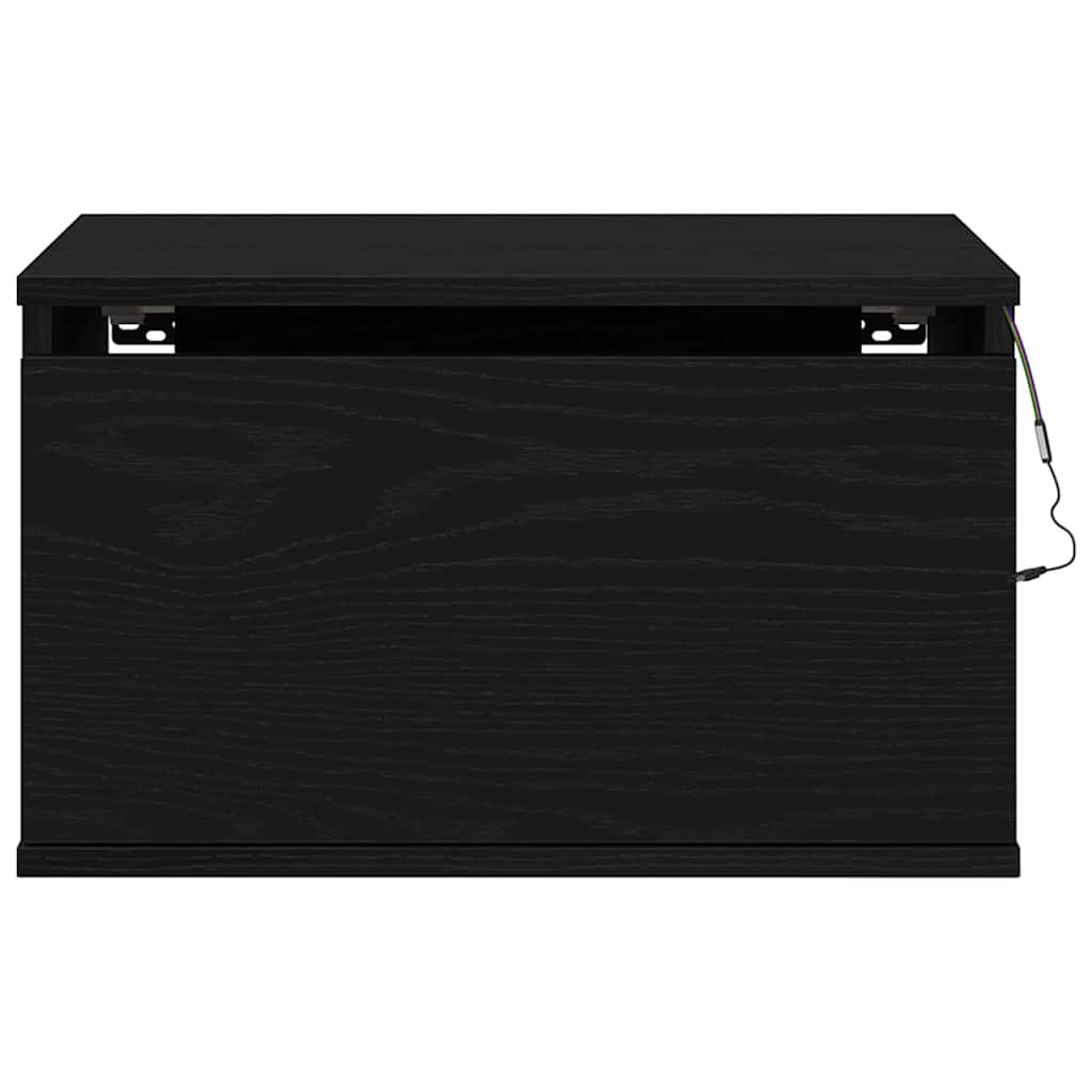 Cabinet de chevet mural 2 pcs Chêne noir 50 x 36 x 30 cm - XIOS