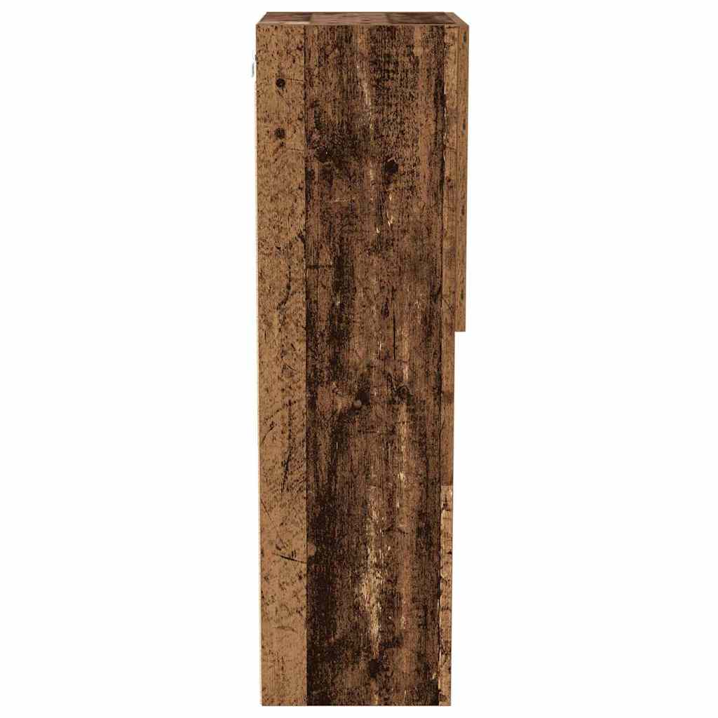 Ensemble meuble TV Montage mural Bois Ancien 40,5 x 30 x 102 cm - XIOS